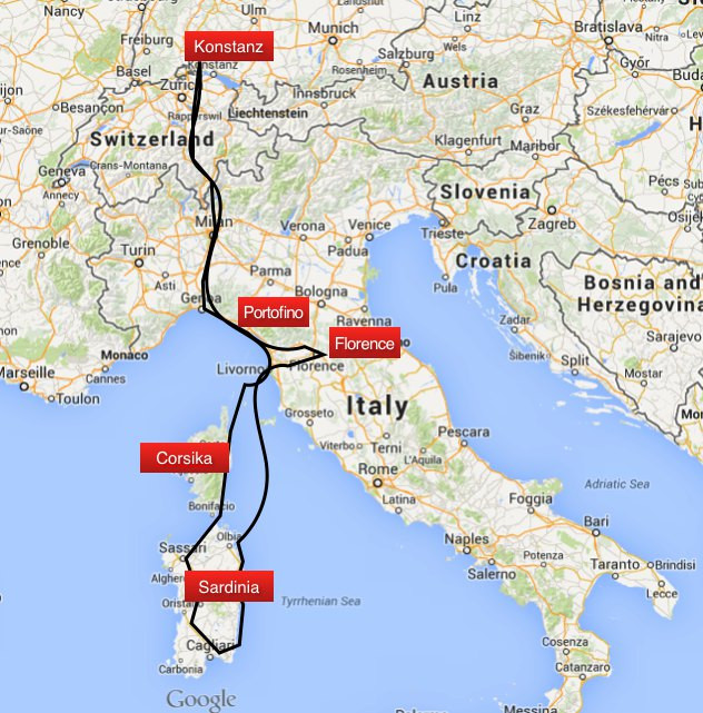 一路向南,穿越瑞士至意大利撒丁岛之开场预告篇图片